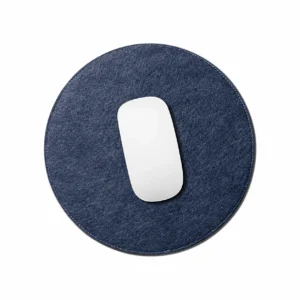 Premium Round Felt Mouse Pad with Anti Slip Base