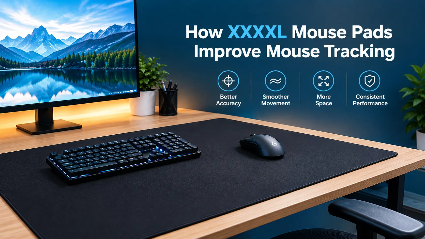 XXXXL Mouse Pads Improve Mouse Tracking